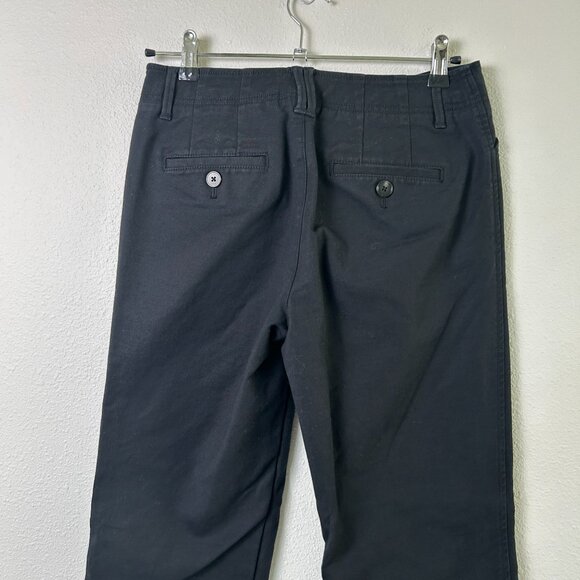 Eddie Bauer Mercer Fit Pants Womens Size 4 Black Cotton Stretch Casual - Picture 4 of 13